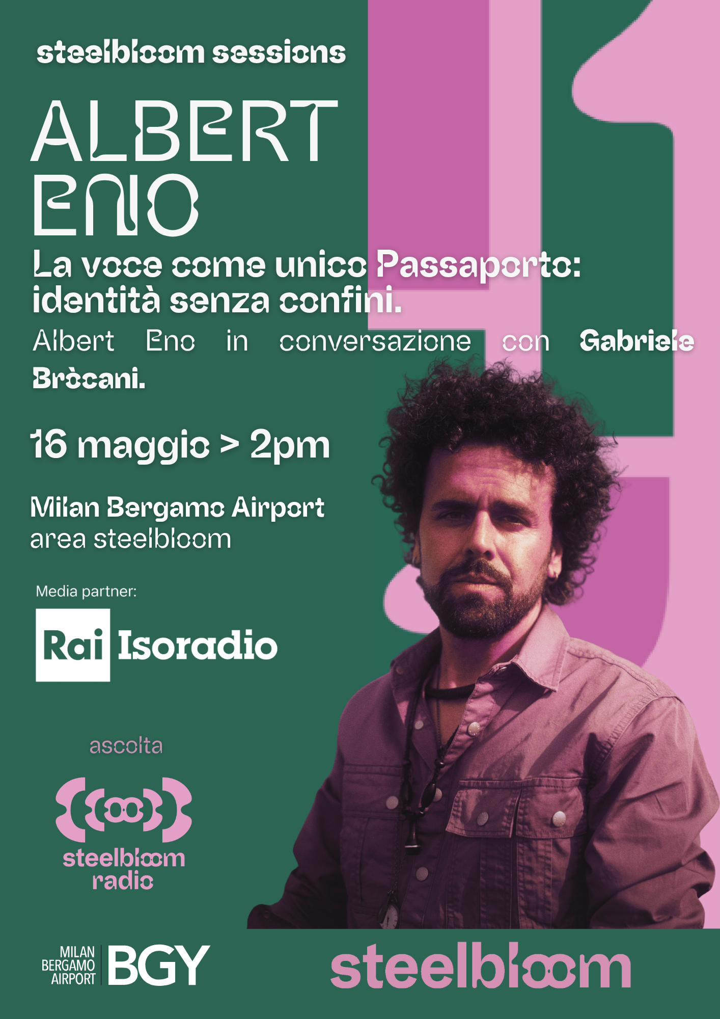 16 maggio - Live & Talk - Albert Eno