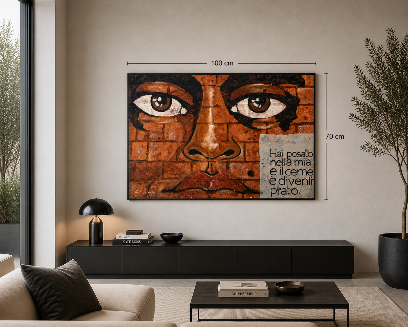 Collezione Paola Cossu – Muro – Dipinto 100 cm x 70 cm - Tecnica Mista