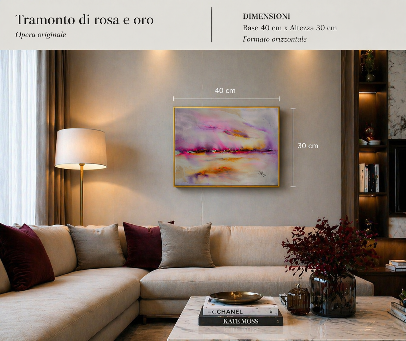 Collezione Luisella Pellanda - Tramonto di sole e oro