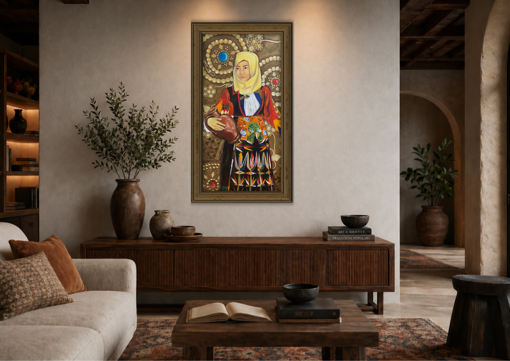 Collezione Paola Cossu - Dipinto - Donna Sarda
