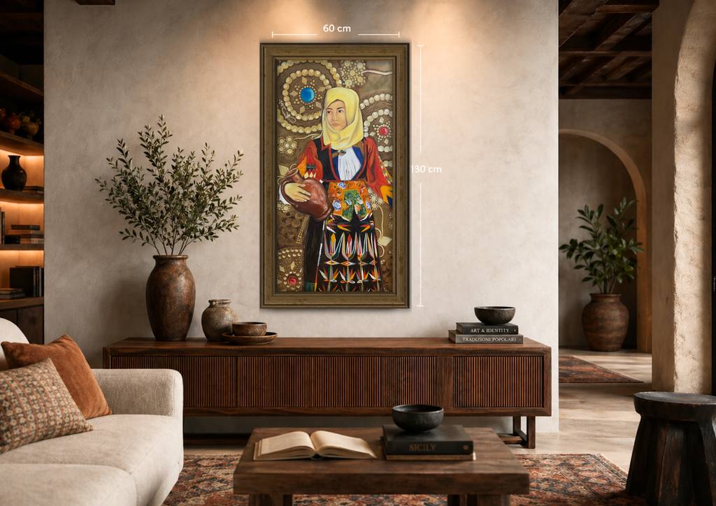 Collezione Paola Cossu - Dipinto - Donna Sarda
