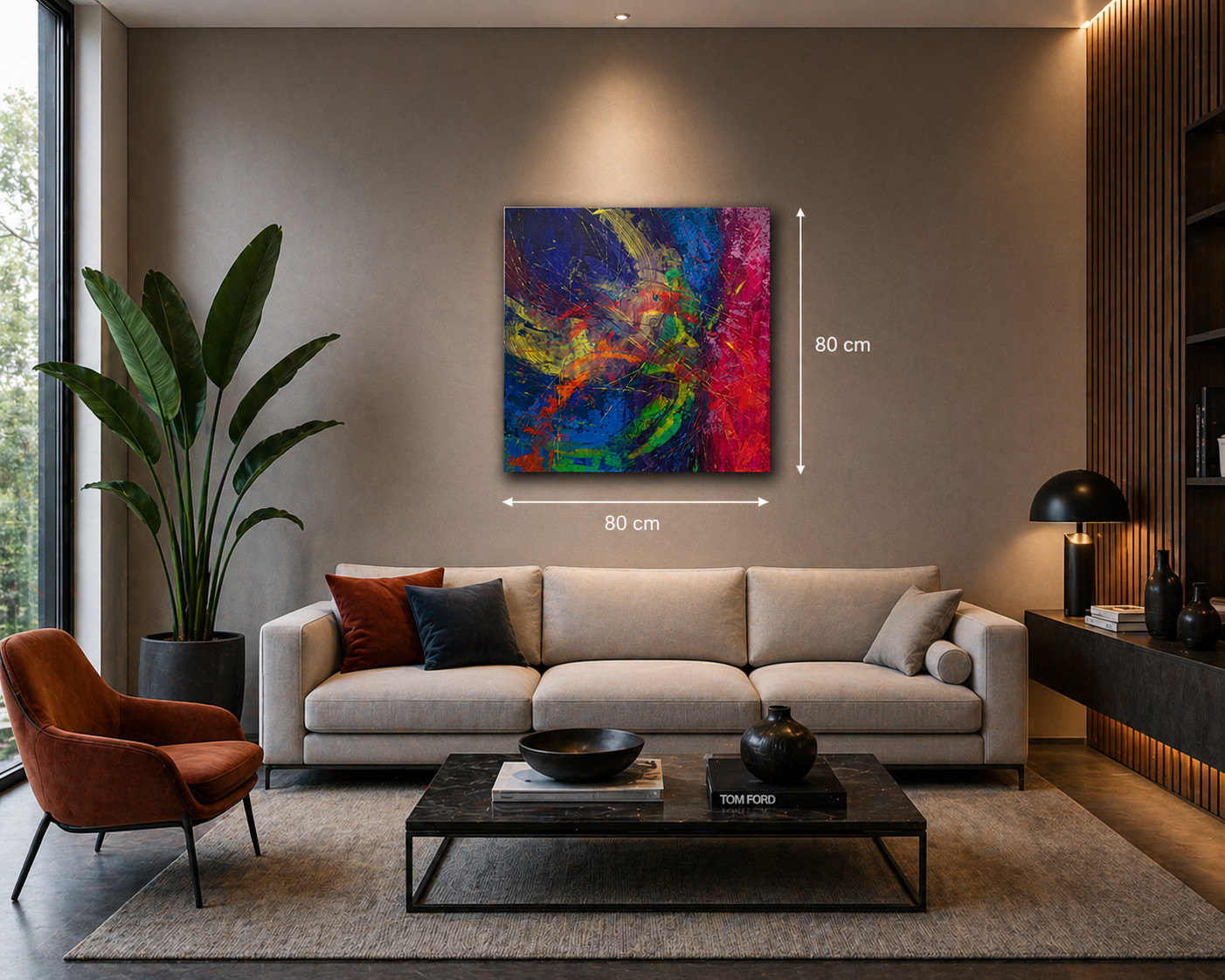 Collezione Yulia Larionova - Dipinto - The star - 80cm x 80 cm - Acrilico