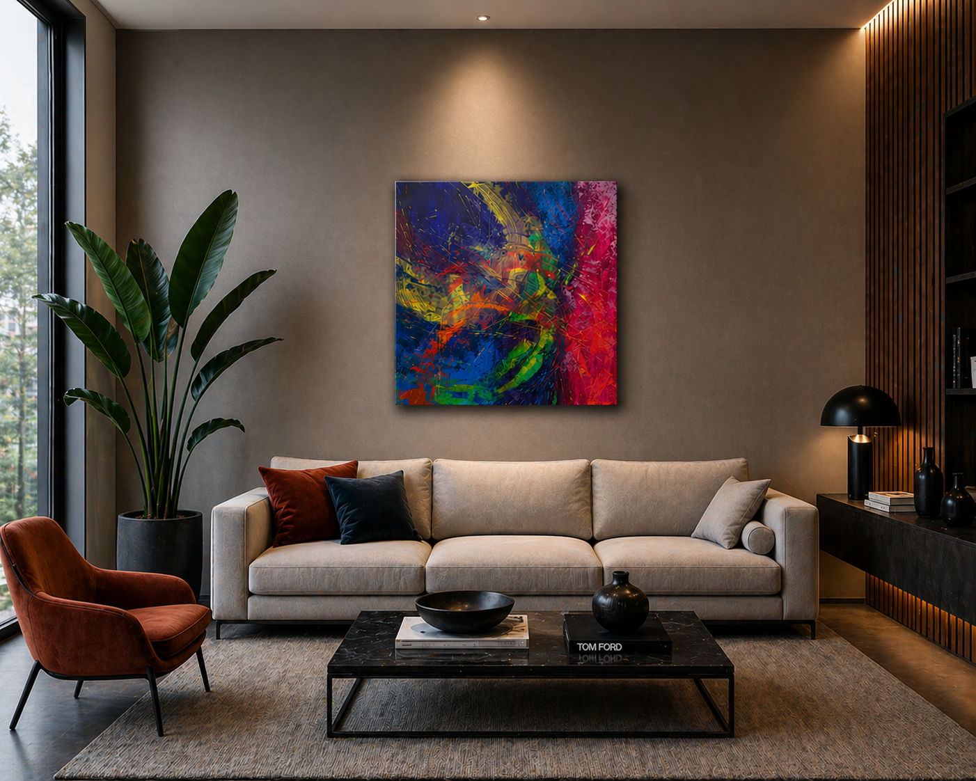 Collezione Yulia Larionova - Dipinto - The star - 80cm x 80 cm - Acrilico